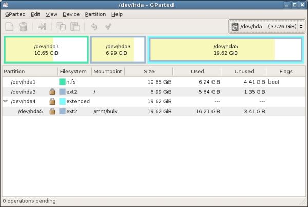 GParted disk partition Review - SysChat